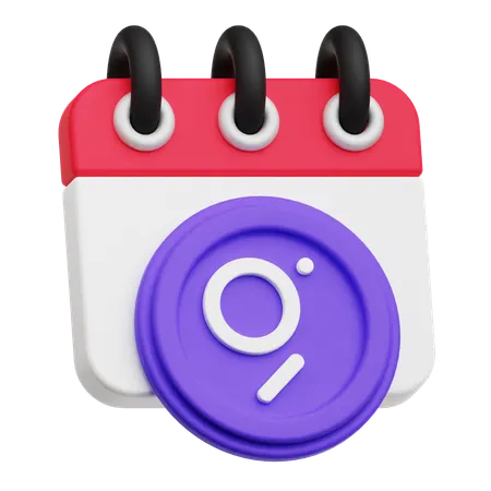 The Graph Calendar  3D Icon