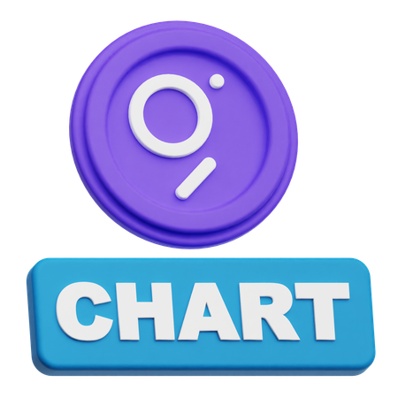 The Graph Chart  3D Icon