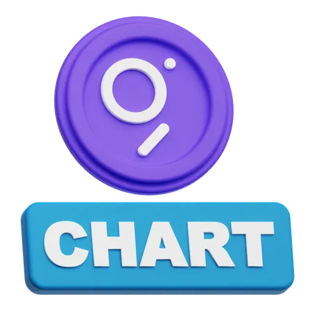 The Graph Chart  3D Icon