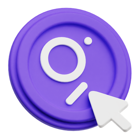 The Graph Click  3D Icon