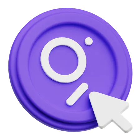 The Graph Click  3D Icon