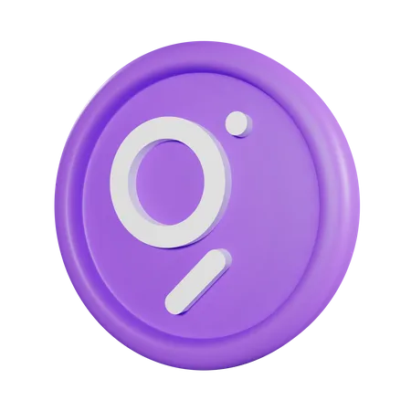 The Graph Coin  3D Icon