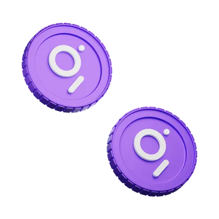 The Graph Coin  3D Icon