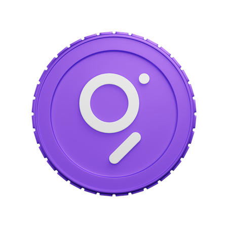 The Graph Coin  3D Icon