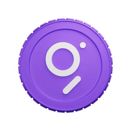 The Graph Coin  3D Icon