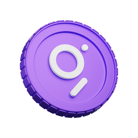 The Graph Coin  3D Icon
