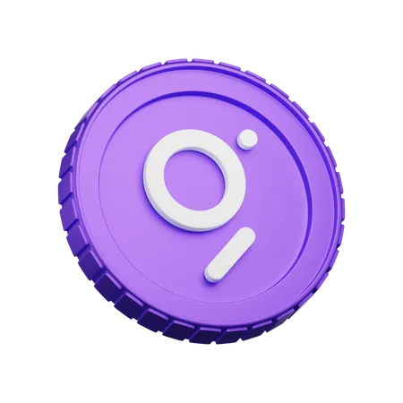 The Graph Coin  3D Icon