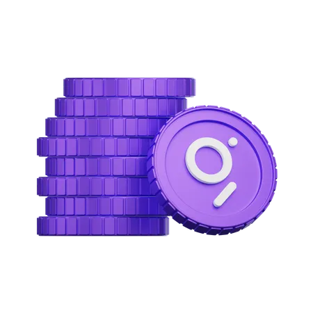 The Graph Coin  3D Icon