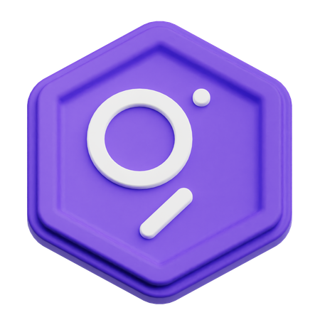 The Graph Coin  3D Icon