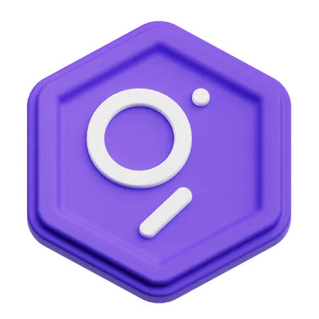The Graph Coin  3D Icon