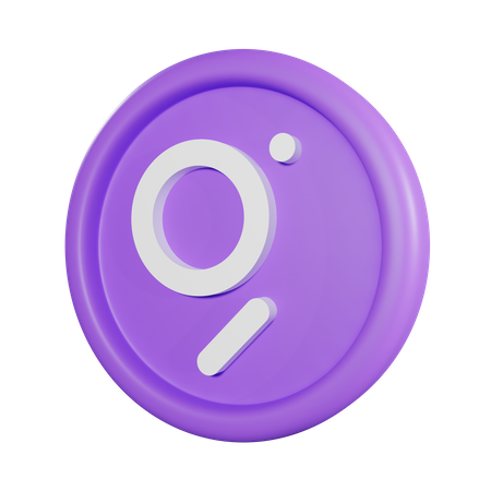 The Graph Coin  3D Icon