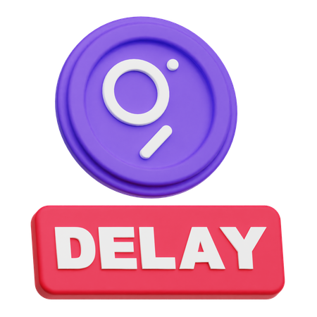 The Graph Delay  3D Icon