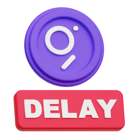 The Graph Delay  3D Icon