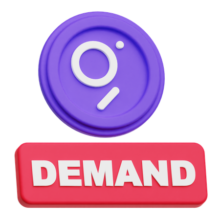 The Graph Demand  3D Icon