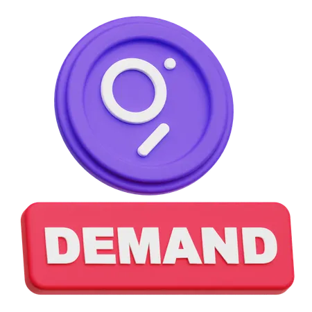 The Graph Demand  3D Icon