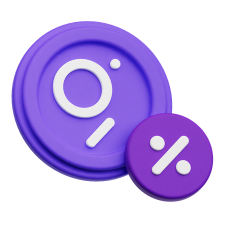 The Graph Discount  3D Icon