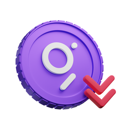 The Graph Down  3D Icon