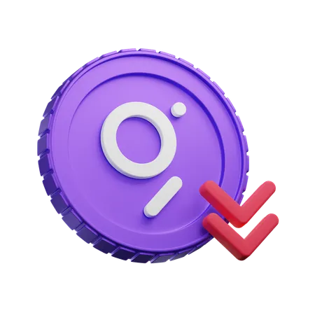 The Graph Down  3D Icon