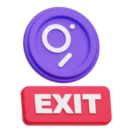 The Graph Exit  3D Icon