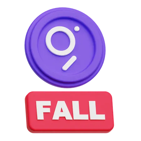 The Graph Fall  3D Icon