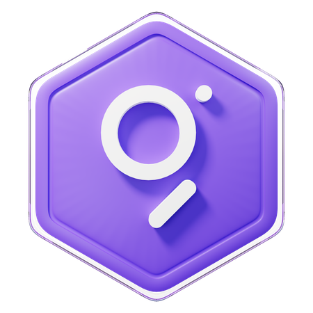The Graph (GRT) Badge  3D Icon