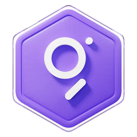 The Graph (GRT) Badge  3D Icon