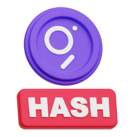 The Graph Hash  3D Icon