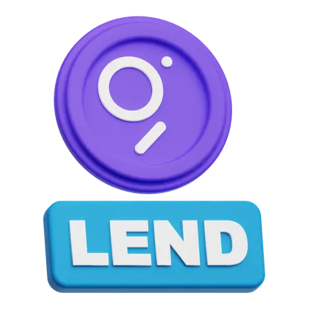 The Graph Lend  3D Icon