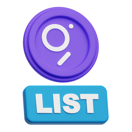 The Graph List  3D Icon
