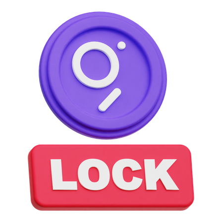 The Graph Lock  3D Icon
