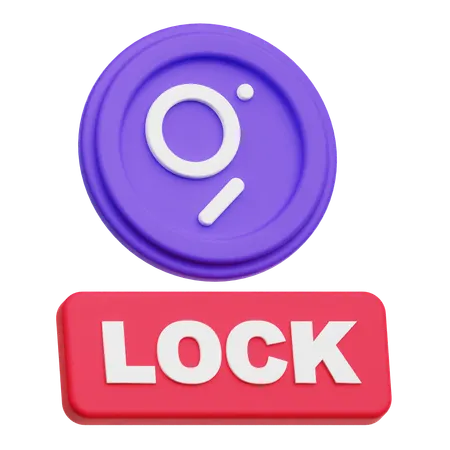 The Graph Lock  3D Icon