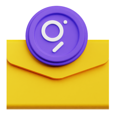 The Graph Mail  3D Icon
