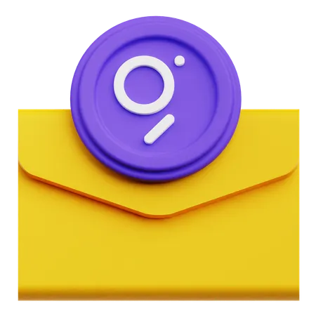 The Graph Mail  3D Icon
