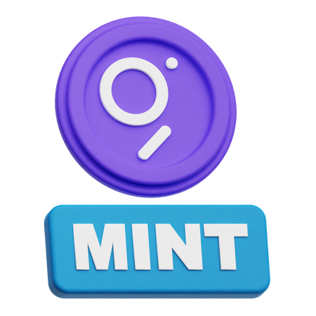 The Graph Mint  3D Icon