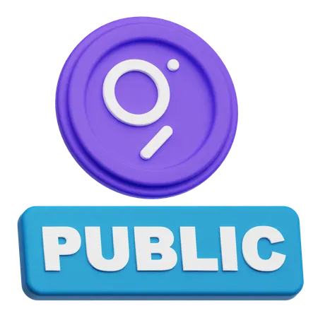 The Graph Public  3D Icon