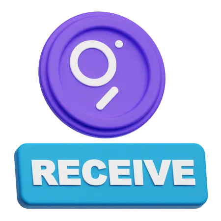 The Graph Receive  3D Icon