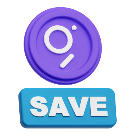 The Graph Save  3D Icon