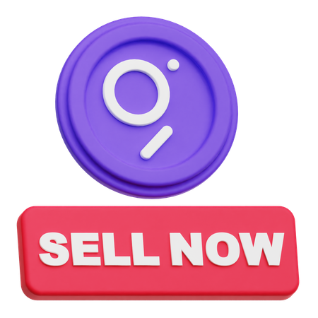 The Graph Sell Now  3D Icon
