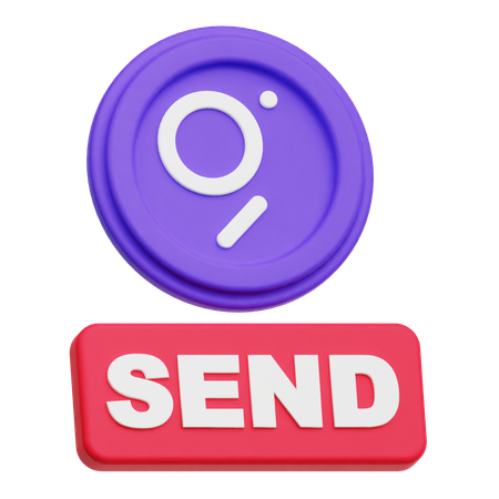The Graph Send  3D Icon
