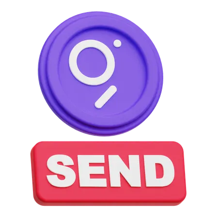 The Graph Send  3D Icon