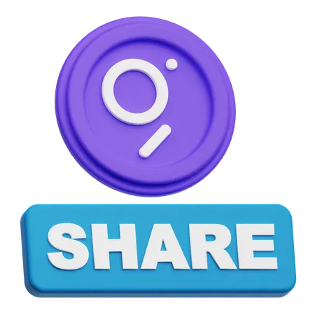 The Graph Share  3D Icon