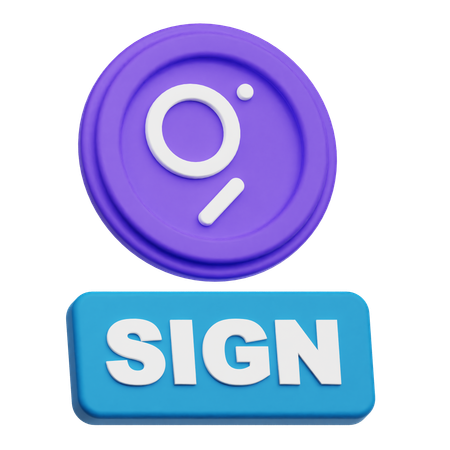 The Graph Sign  3D Icon