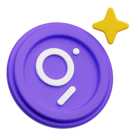 The Graph Token  3D Icon