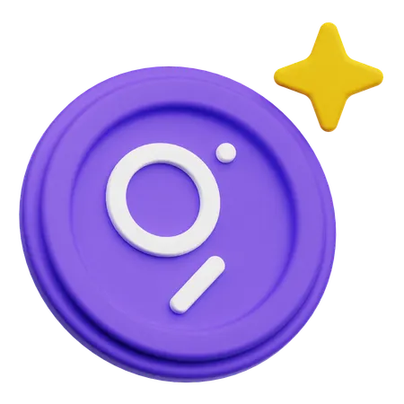 The Graph Token  3D Icon