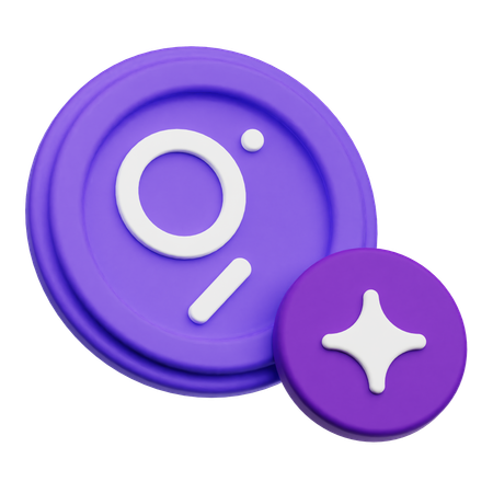 The Graph Token  3D Icon