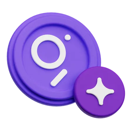The Graph Token  3D Icon