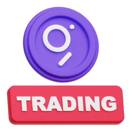 The Graph Trading  3D Icon