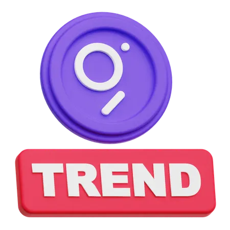 The Graph Trend  3D Icon