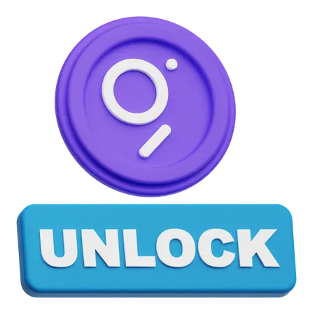 The Graph Unlock  3D Icon