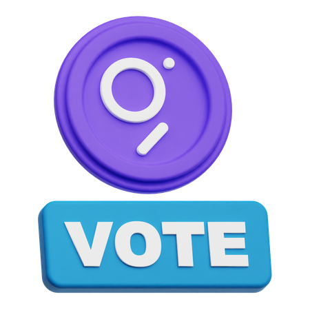 The Graph Vote  3D Icon